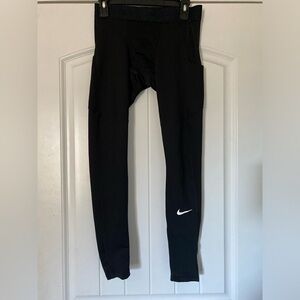 Nike Pro Dri Fit Mens Black Tight Fit Athletic Leggings Medium